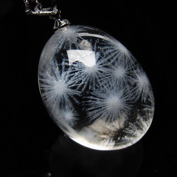 水晶 ペンダント レーザー彫刻 112-4395