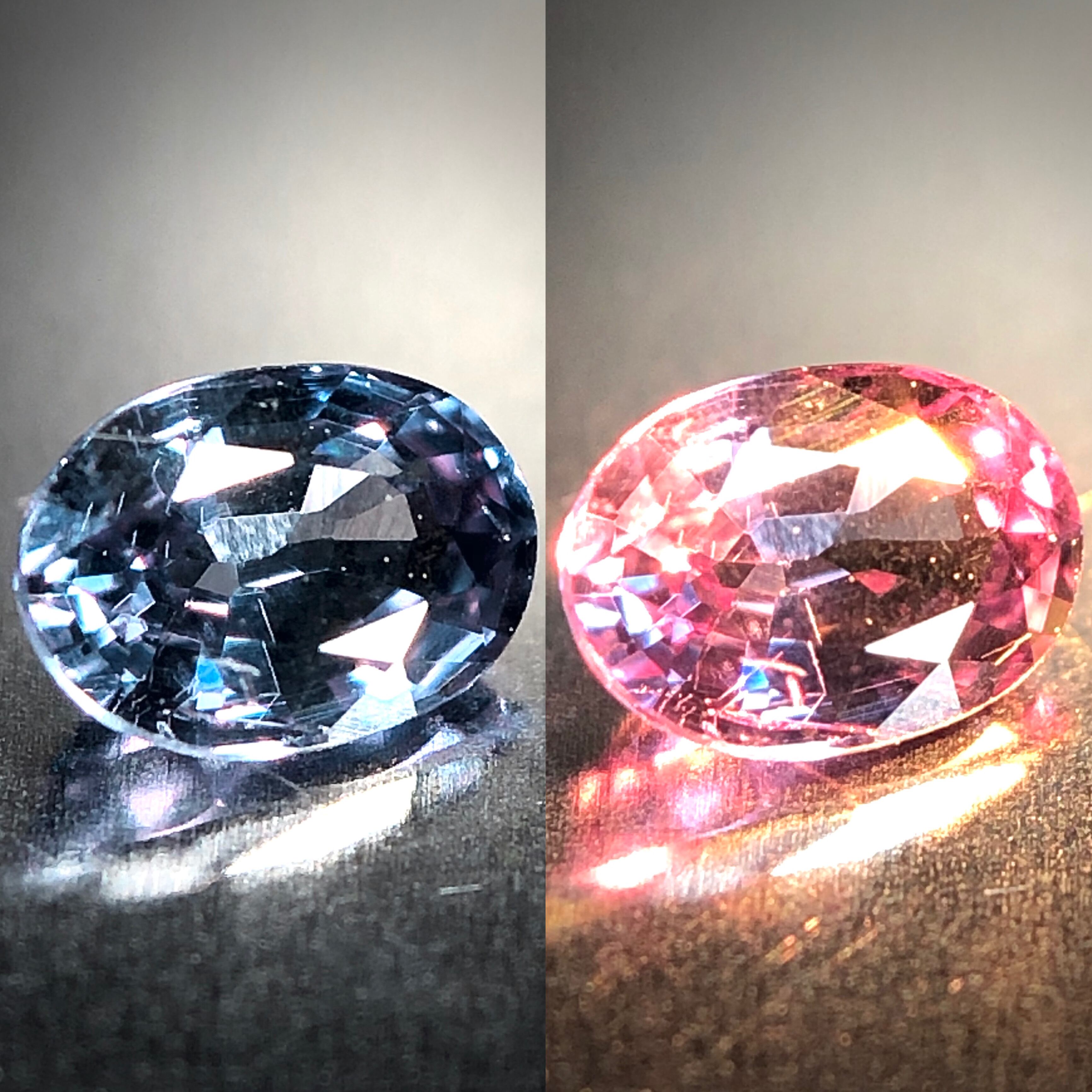 神秘的なベキリーブルー 0.27ct 天然 カラーチェンジ ガーネット