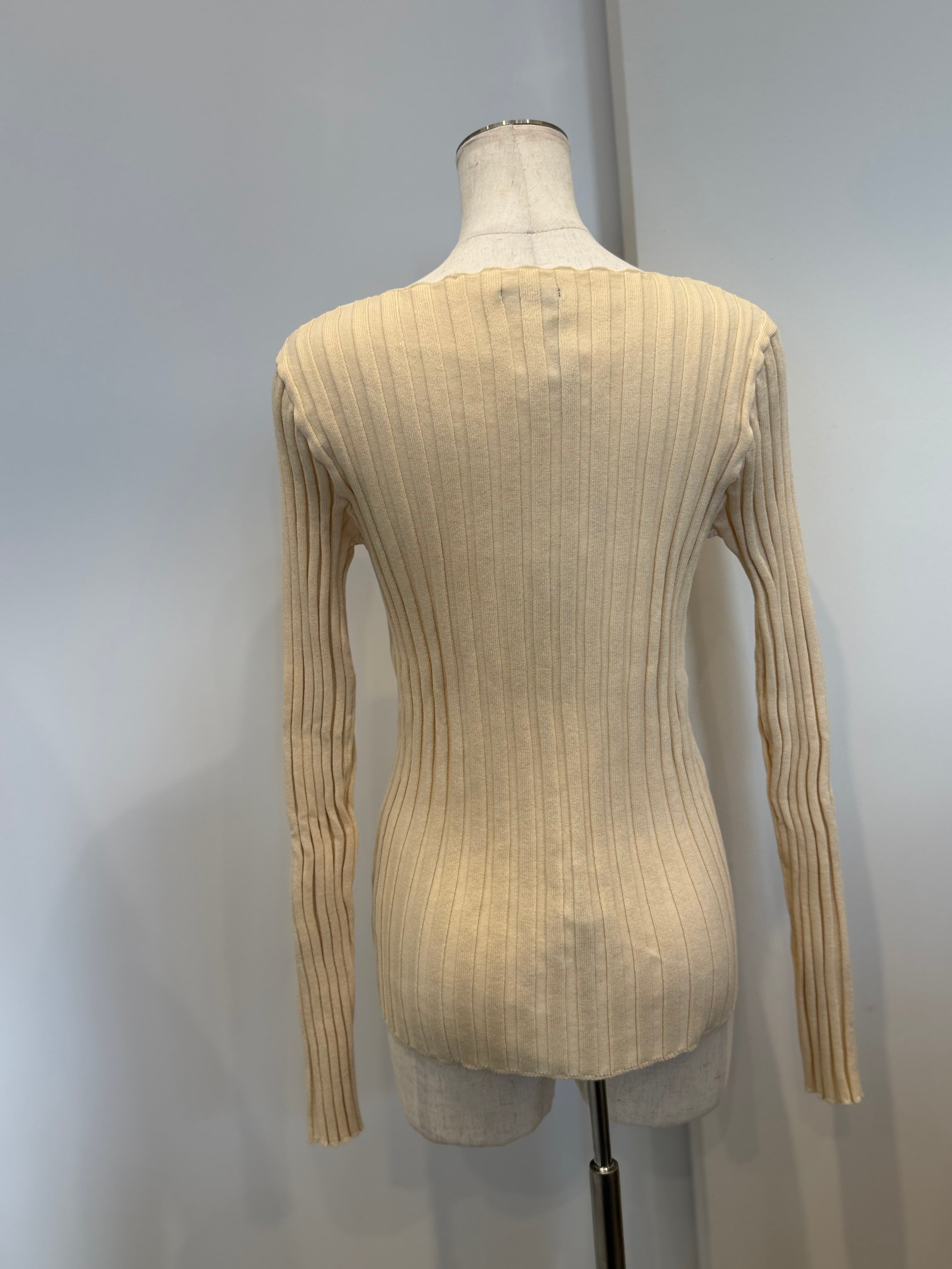 【 SELECT】ワイドリブボートネックプルオーバー 19-0444