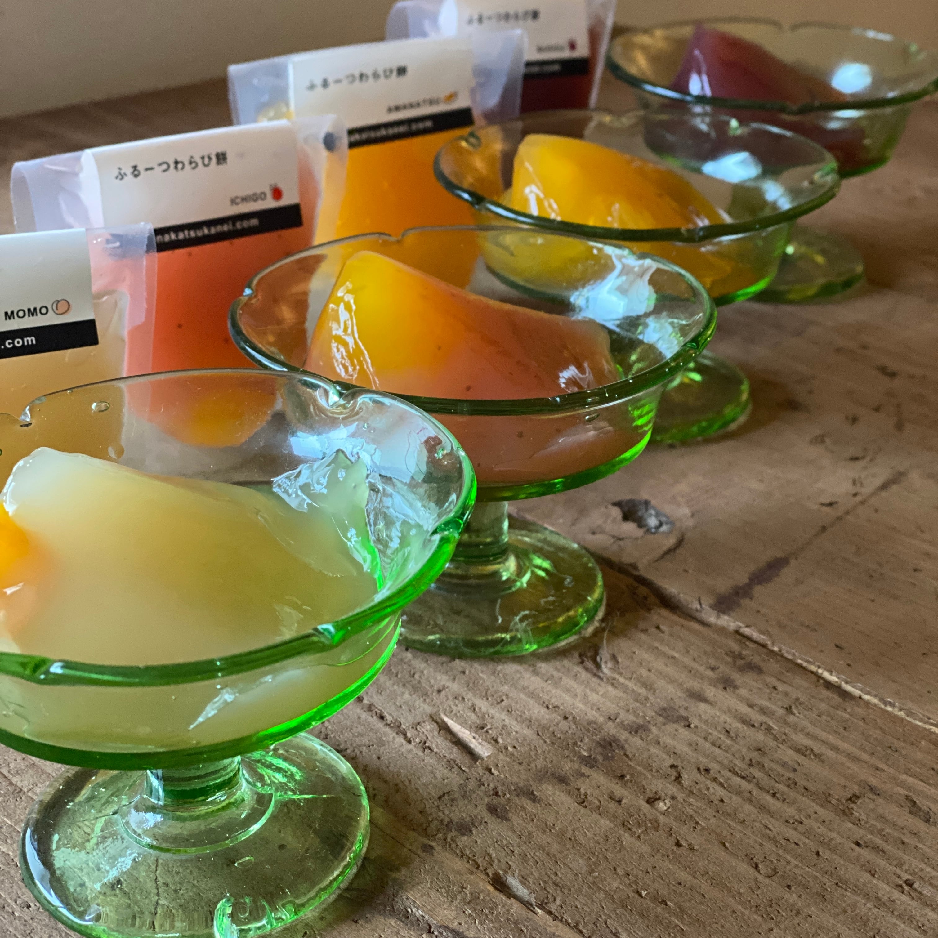 もちもちふるーつわらび餅 お試し食べ比べサービスパック | 中津