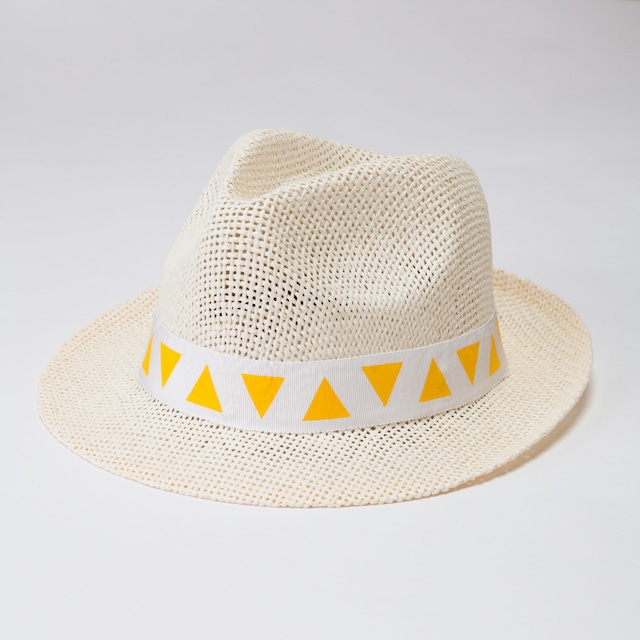 ▽ロゴ ストローハット〈ホワイト〉/ Straw Hat <white>