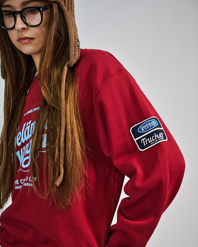 CL-WaveプリントベーシックTOPS (BURGUNDY)　CQ-49071