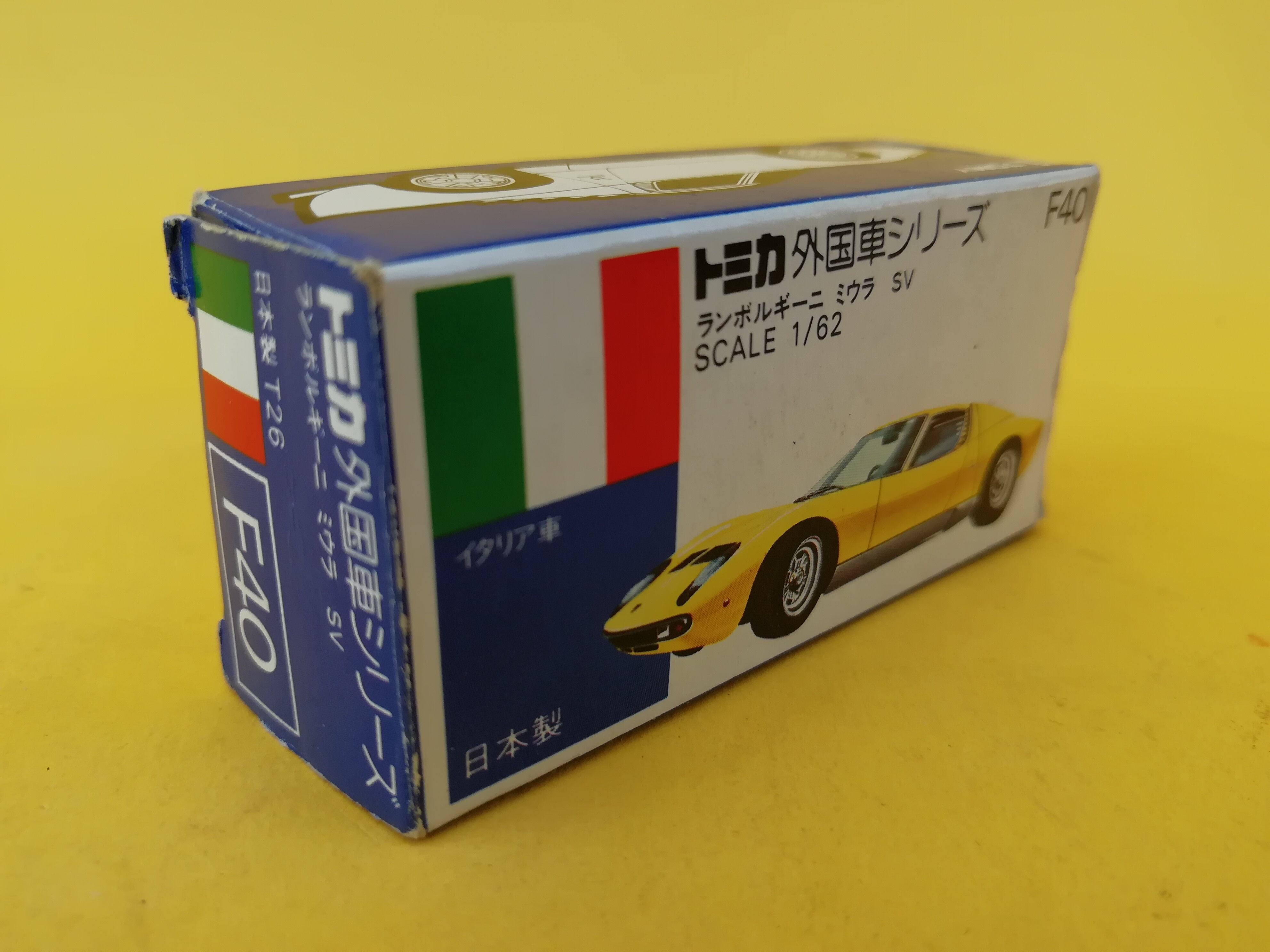 トミカF40 LAMBORGHINI MIURA SV 日本製 TOMICA