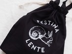 FESTINA LENTE original tote bag / Black / Big size