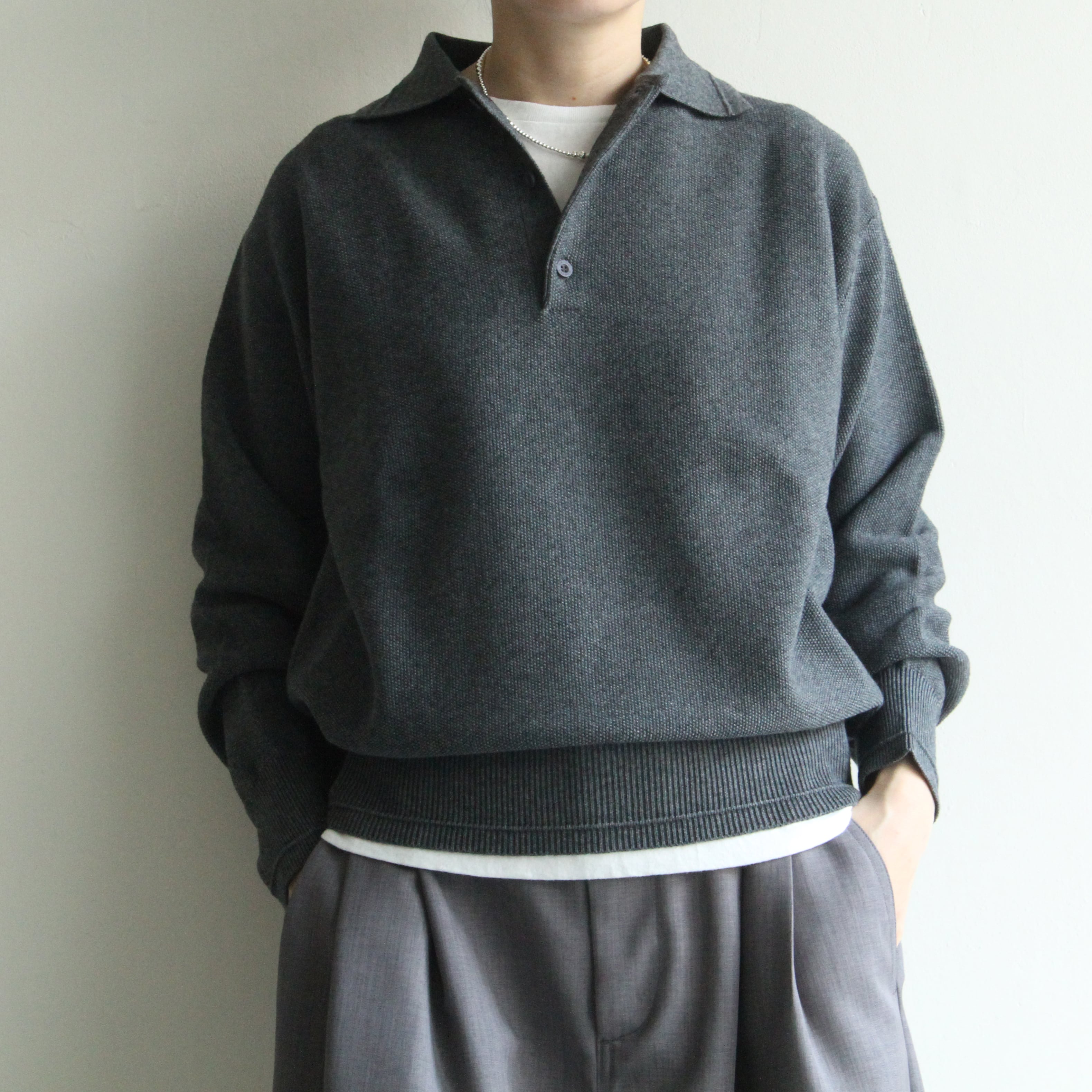 UNION LAUNCH【 womens 】Kanoko polo knit