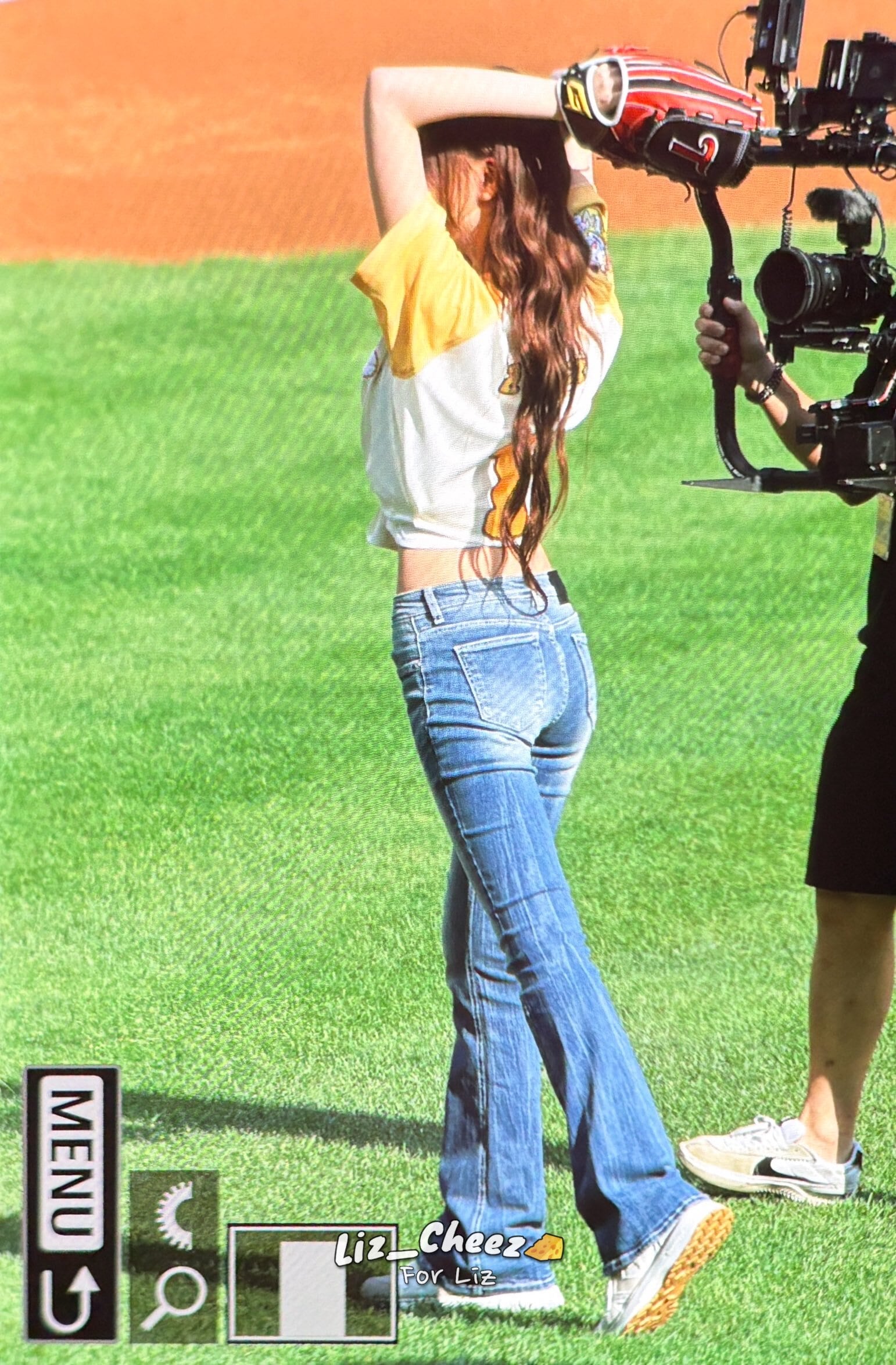 ☆IVE リズ 着用！！【SYNERJYN】WRINKLE CAT WASHING DENIM PANTS