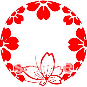 花かんざし紋 ４月・桜（電子印鑑）