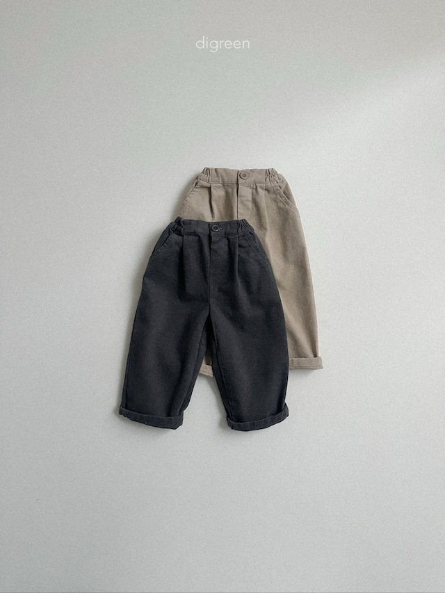 minimal pin tuck pants【digreen】※12月下旬~1月上旬発送予定