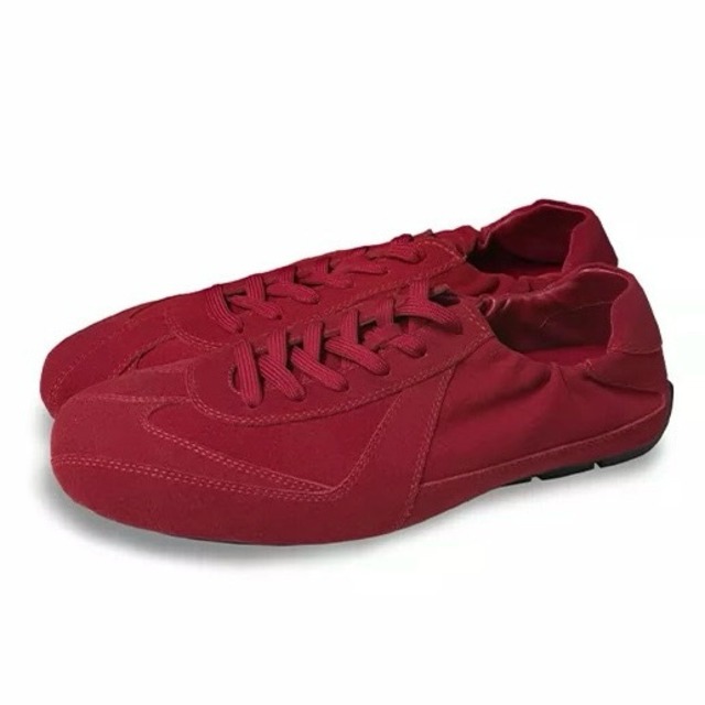 [JCAESAR STUDIO] Fleece Leather Casual Shoes RED