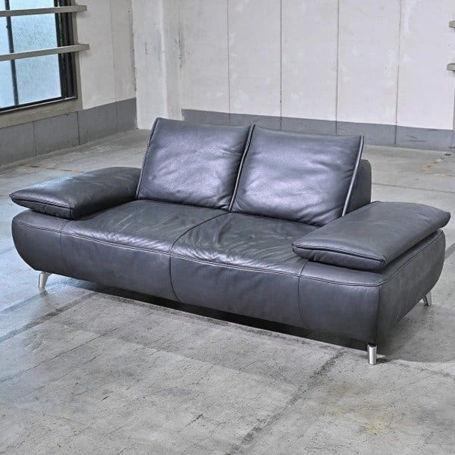 ドイツ製 KOINOR「VOLTA/ボルタ」70万 3人掛け 本革 トリプル リビング モダン ワイドシート ハイクラス _コイノール cassina【中古家具/中古インテリア/USED家具ユーズド家具/リサイクル】