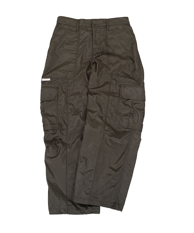 【#Re:room】SATIN NYLON WIDE CARGO PANTS［REP240］