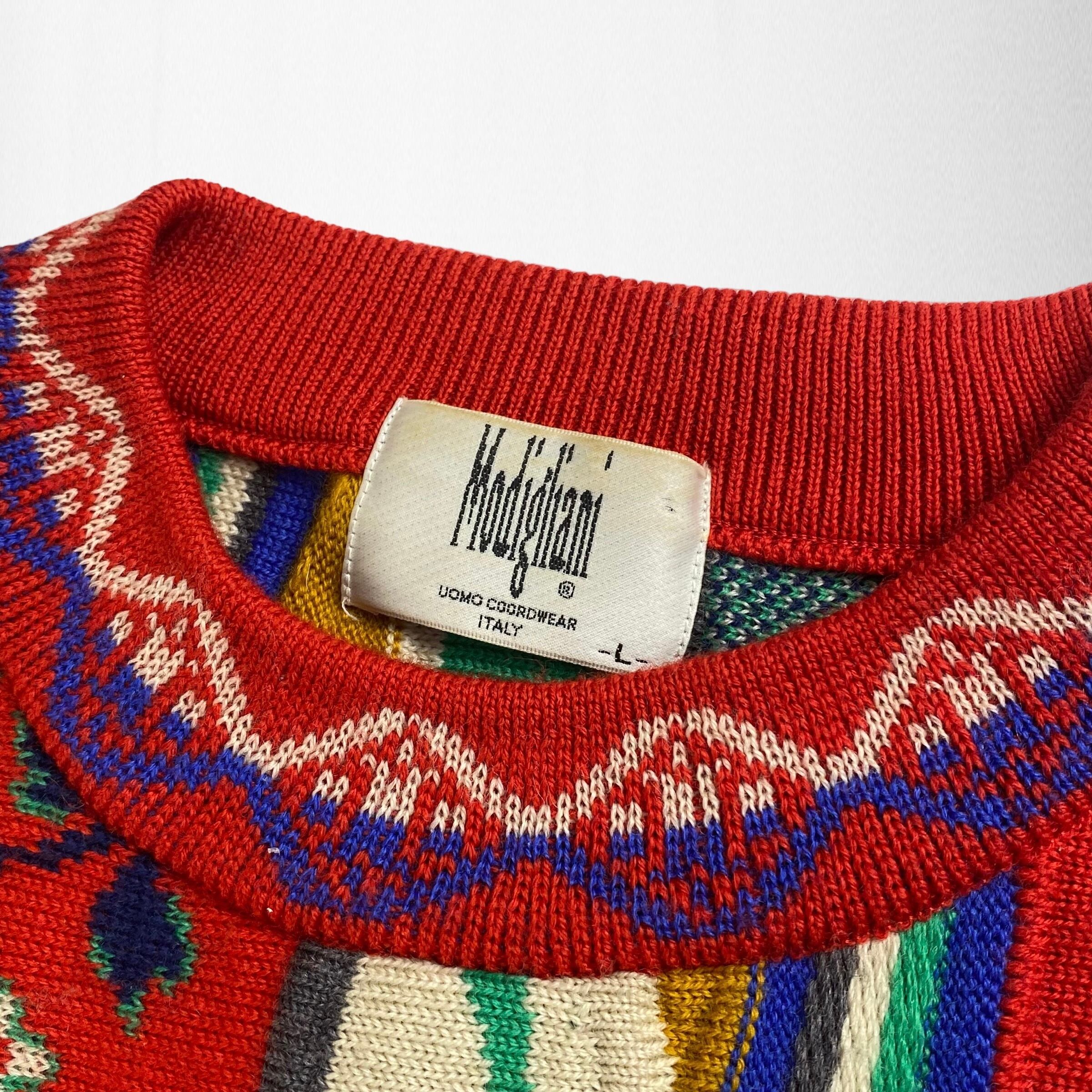 USED Modigliani L 3Dニット マルチカラー アニマルデザイン USED Modigliani L 3Dニット マルチカラー アニマルデザイン