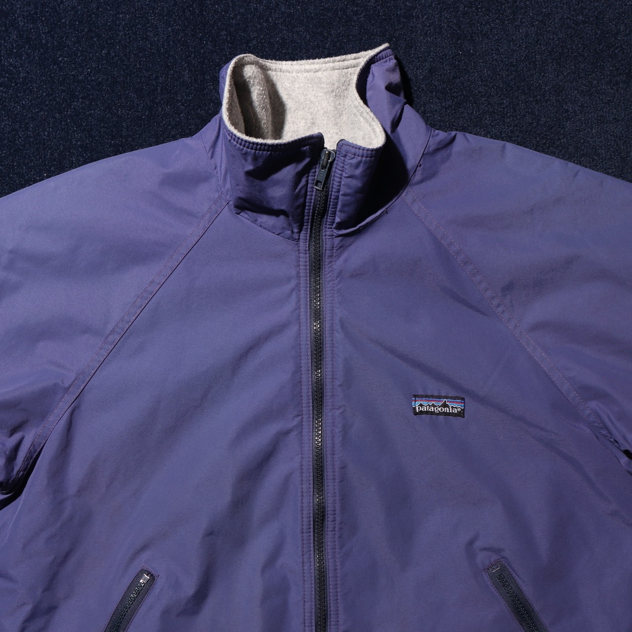 美品 M 80s USA 最初期 Shelled Synchilla Jacket Patagonia 紫 パープル パタゴニア シェルドシンチラジャケット