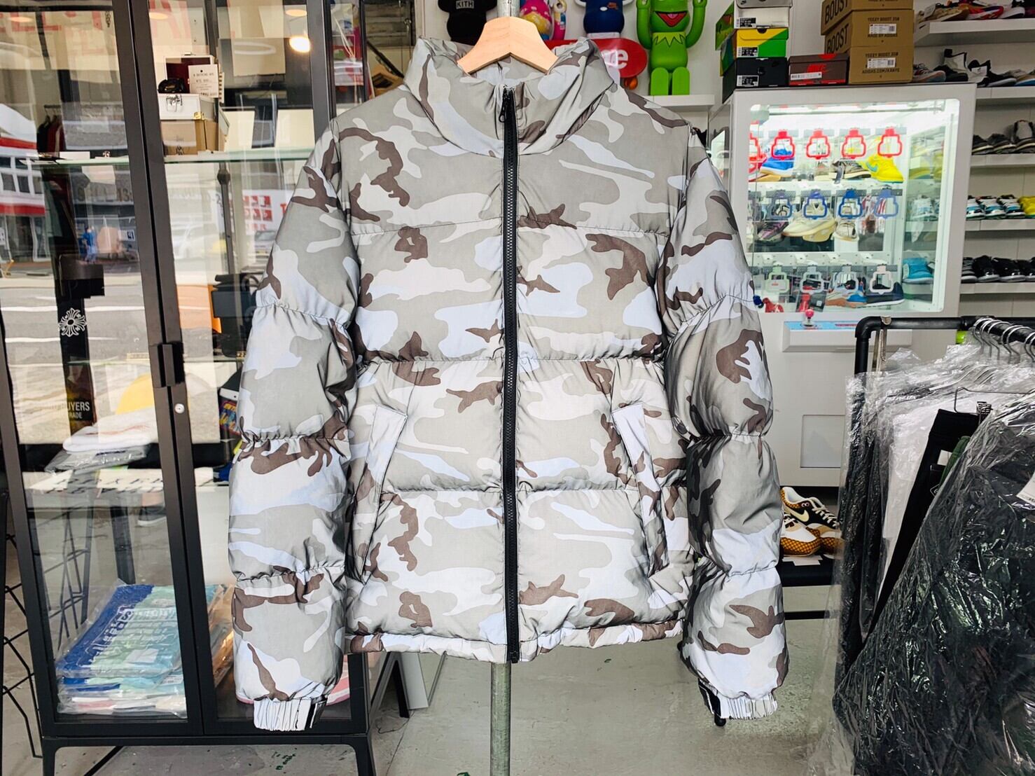 Reflective Camo Down Jacket