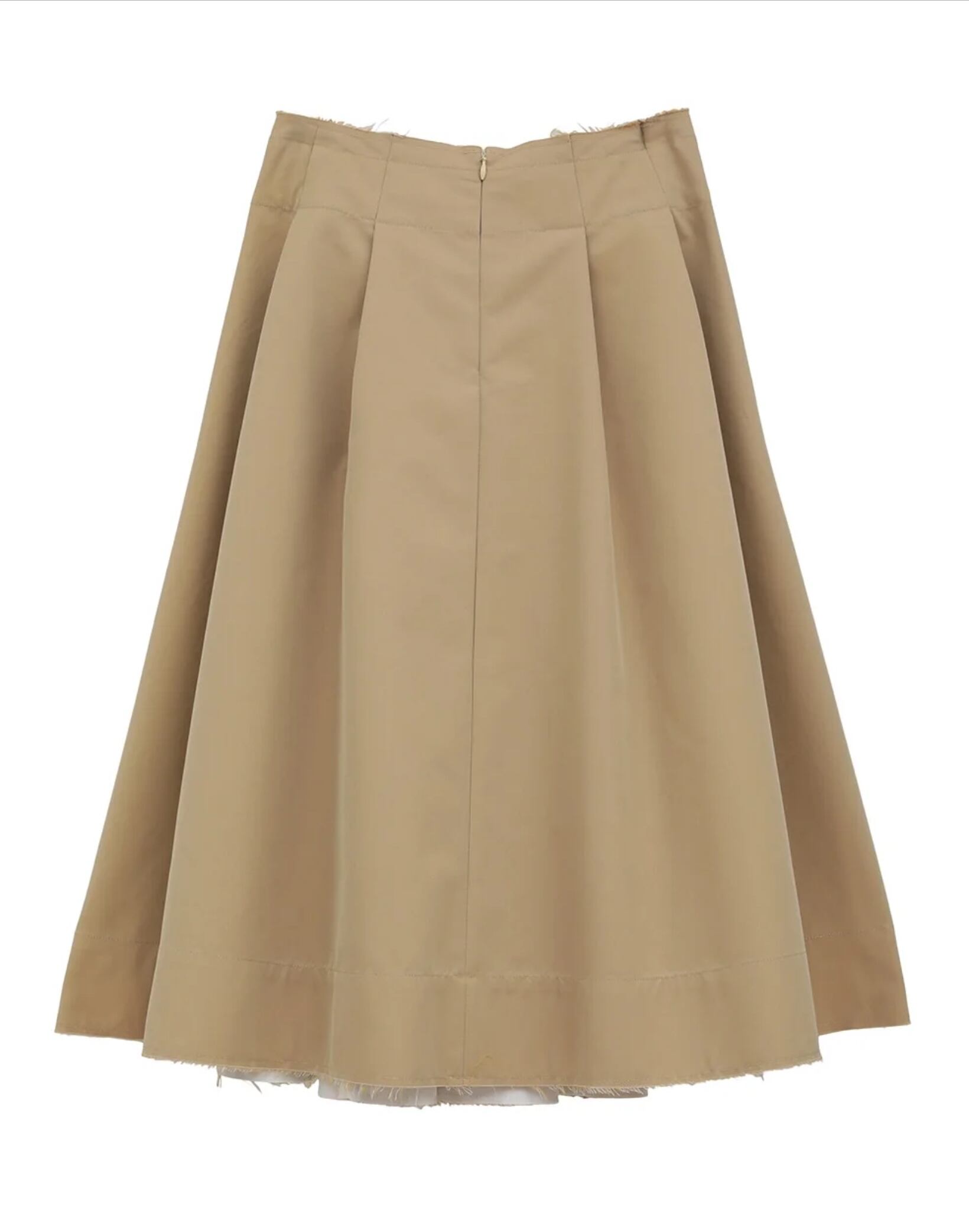CLANE TUCK DETAIL FLARE SKIRT | FLICKA ASHIYA