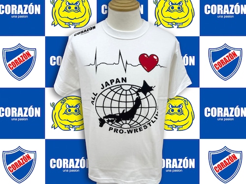 全日本プロレス✖️CORAZON Tシャツ(白)