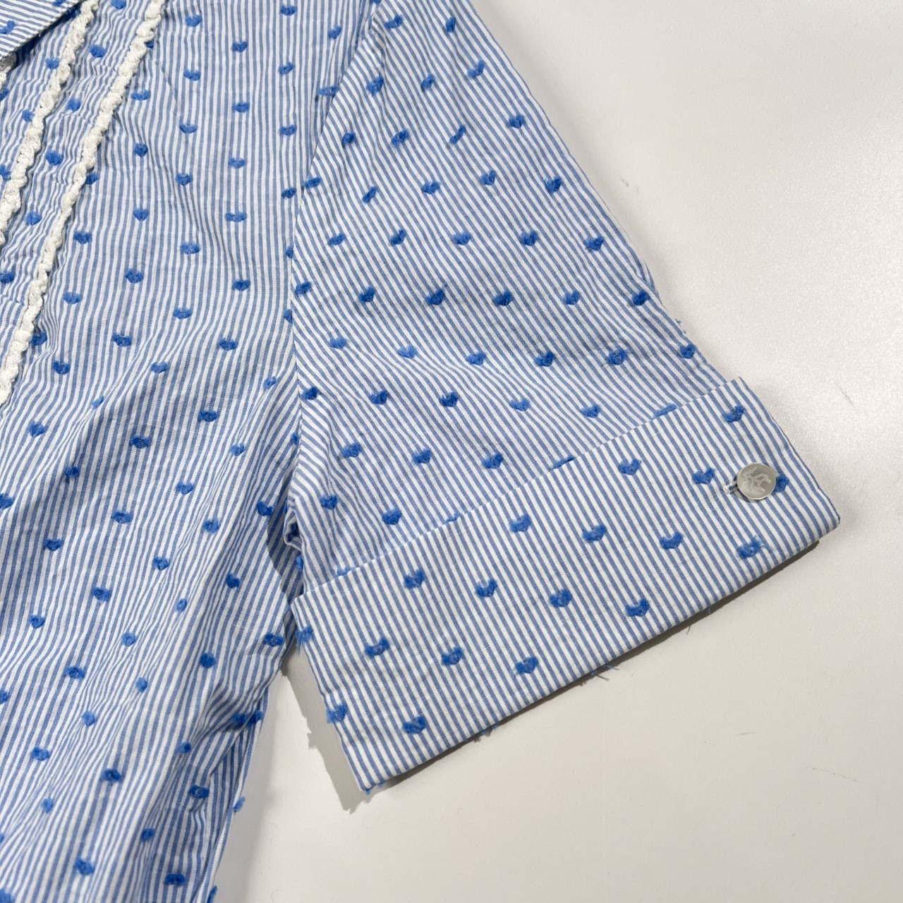 Brooks Brothers ブルックスブラザーズ タック ストライプ ロング ワンピース サイズ 8 /水色系/レディース