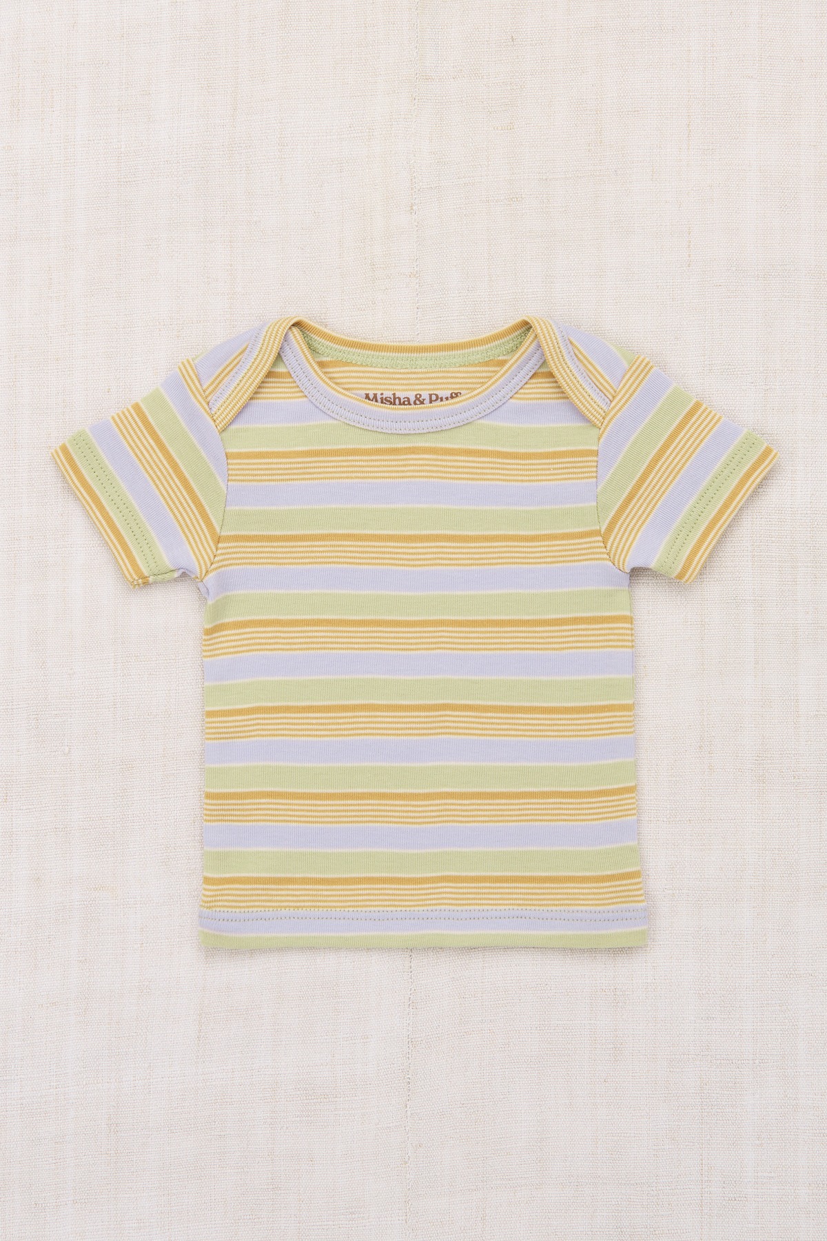 Misha&Puff 26SS 〉 BABY LAP TEE / MIST AVENUE STRIPE | 世界の子供 