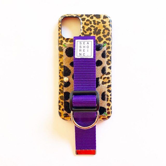 for iPhone【 animal 】leopard × purple