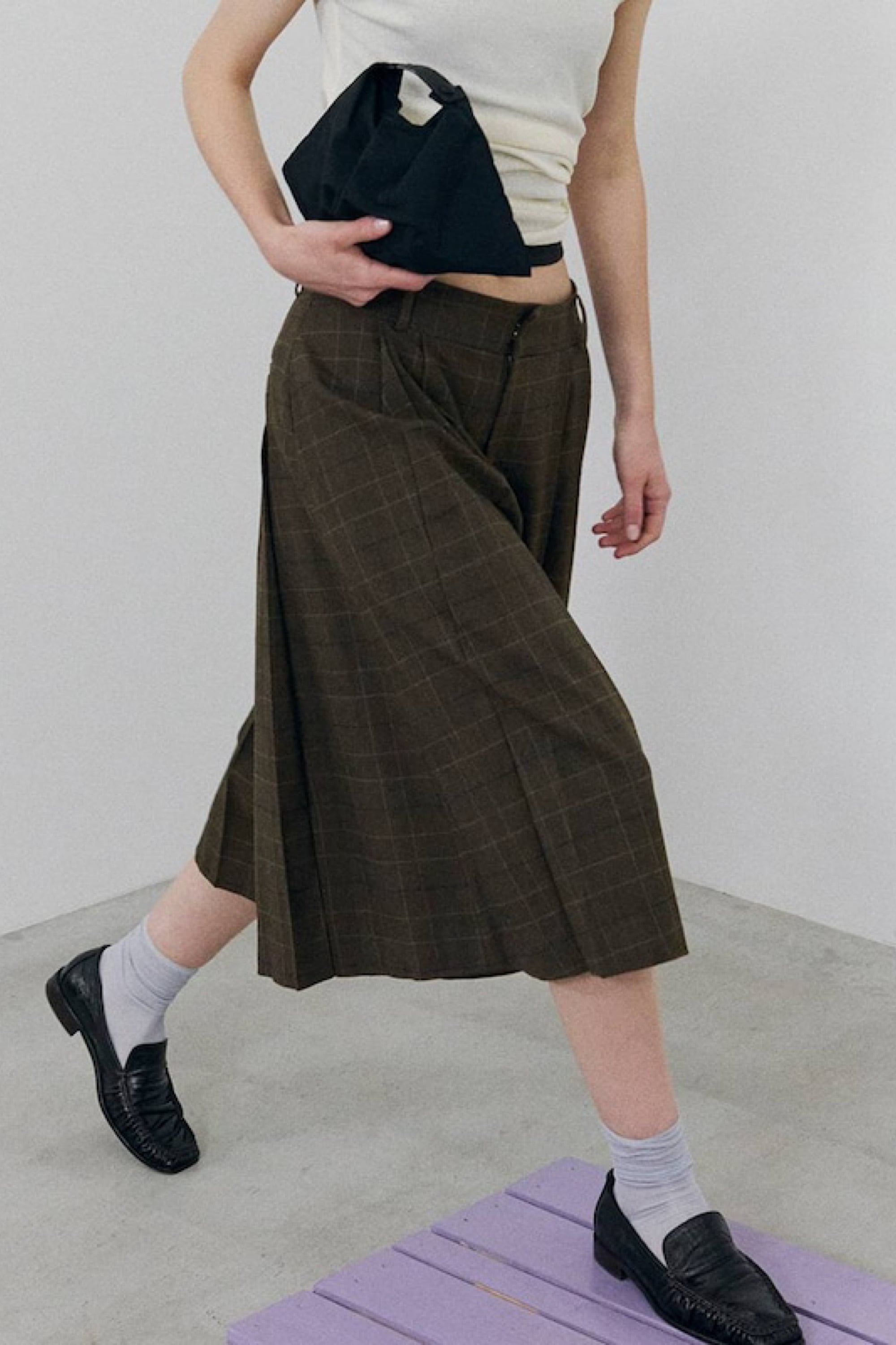 TODAYFUL Pleats Bermuda Pants プリーツバミューダパンツ Mix