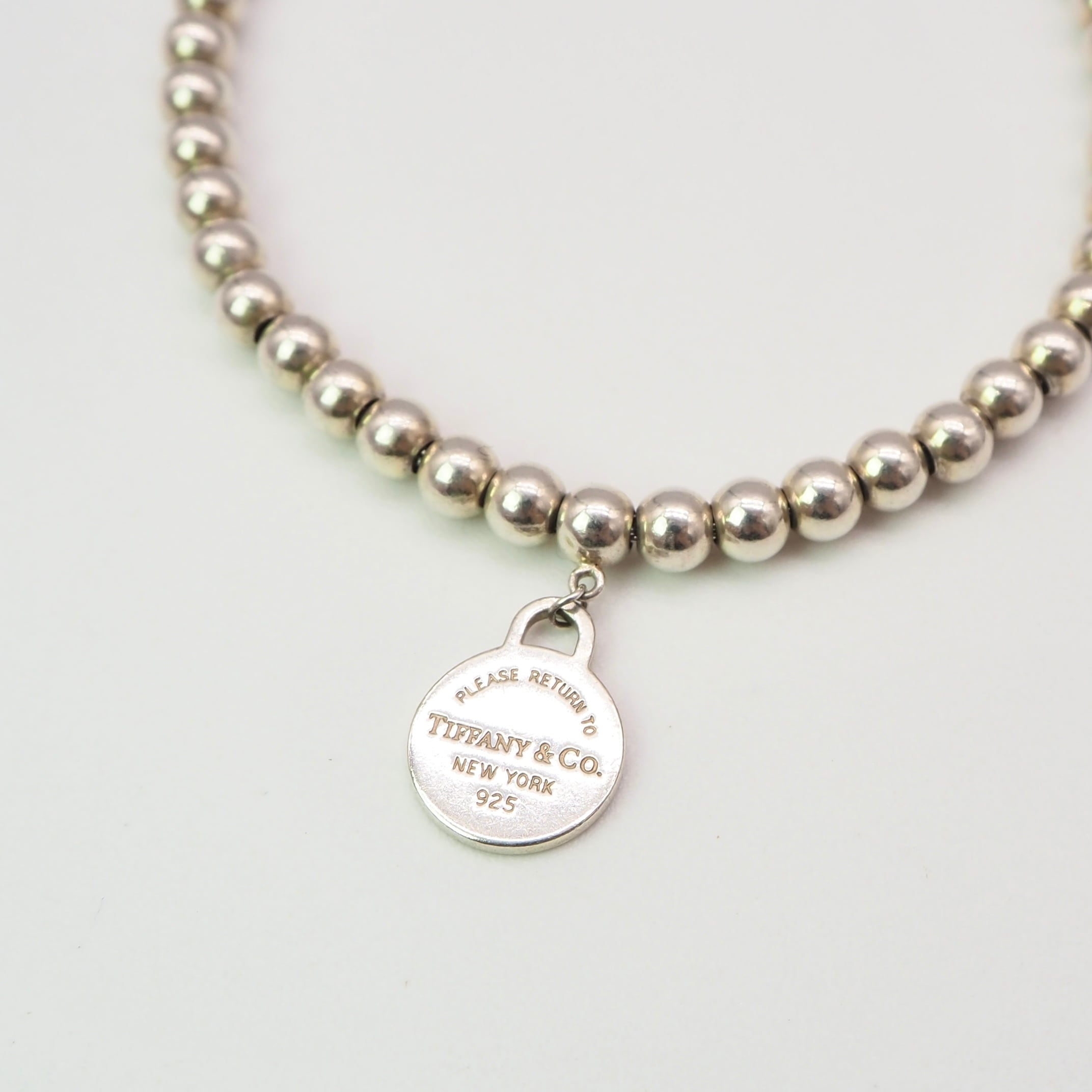 Tiffany&Co.リターントゥ ビーズ ブレスレット シルバー925 K18 ティファニー