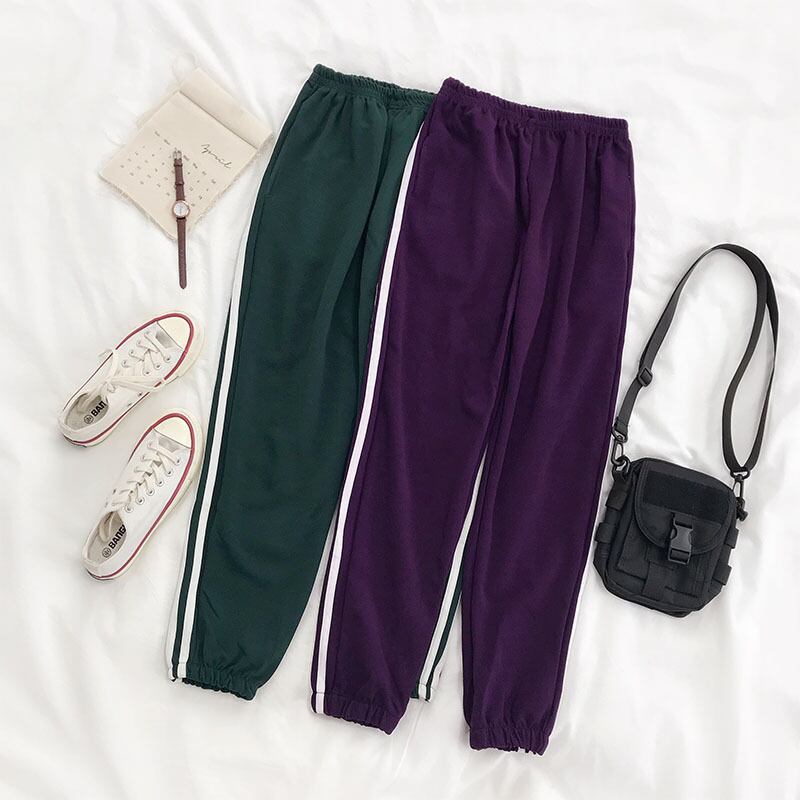 カレッジスタイルのルーズカジュアルスポーツパンツ女子学生の足でシックなスタイルの薄いトレンド百ブルマ潮 YY-ファッション66522227990