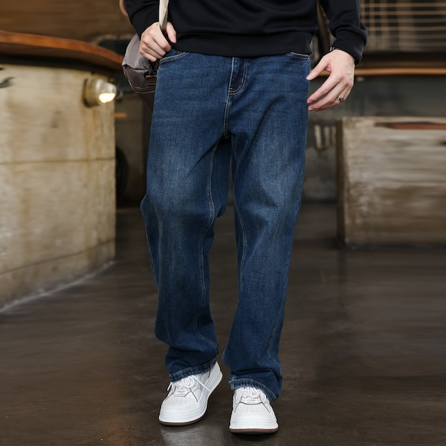 ウォッシュストレッチストレートデニム 220257