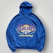 【カナダ製】90s MLB トロント・ブルージェイズ スウェット パーカー フーディー メンズ XL 青/BLUE ロゴ プリント 裏起毛 ラグラン