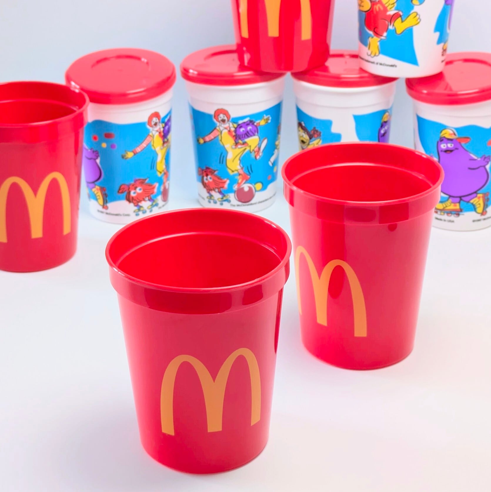 ✨️アメリカと言えばRED CUP✨️【 McDonald's ( マクドナルド ) 】 Plastic Cup / プラスティック カップ / プラカップ 〚アメリカン雑貨 アメトイ〛