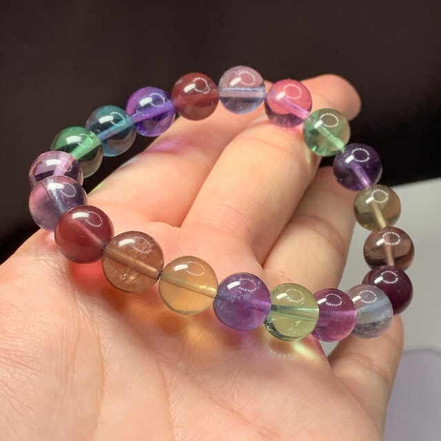 A24.限定品✩極✩レアカラー♪マルチカラーフローライトブレスレット