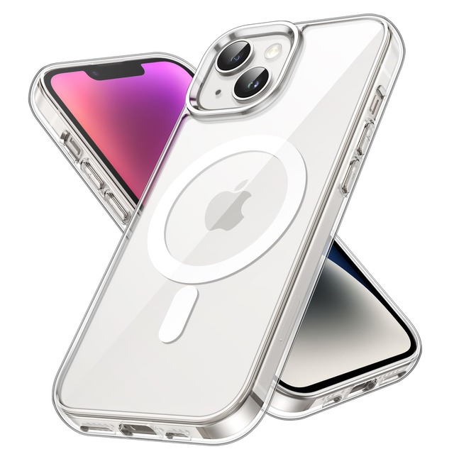 JETech iPhone 14用 マグネットケース (クリア)