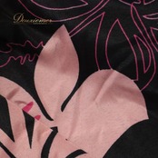 フラダンス 衣装 パウスカート ブラック系 ハワイアンプリント アロハ レッスン 練習 フラ ダンス ダブル スカート かわいい おしゃれ 華やか 鮮やか 花柄 フラワープリント ピンク系 パープル系 黒 ピンク 紫 ふんわり フラダンス衣装 ハワイアンスカート シフォン素材 リゾートスタイル フェミニン 南国風 カジュアル ボリューム感 ウエストゴムタイプ お洒落 コーディネート