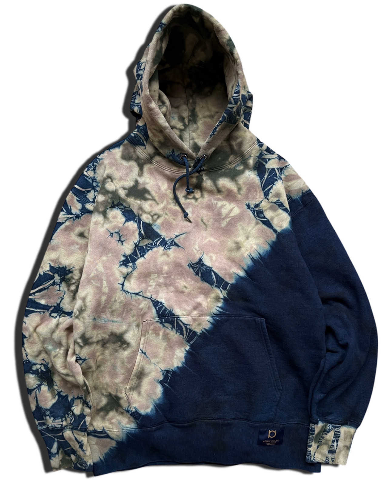 【1着限定販売 / 最短即日発送】 藍染めタイダイスウェットフーディー 陸上進出