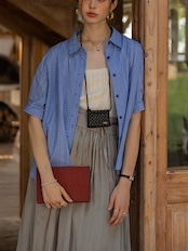 Rivage Jacquard Roll-Up Shirt F0777