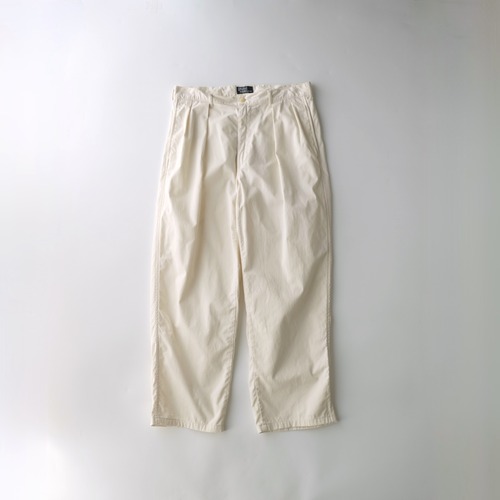 【Polo by Ralph Lauren】90's Two-tuck Chino Pants Ivory Made in USA