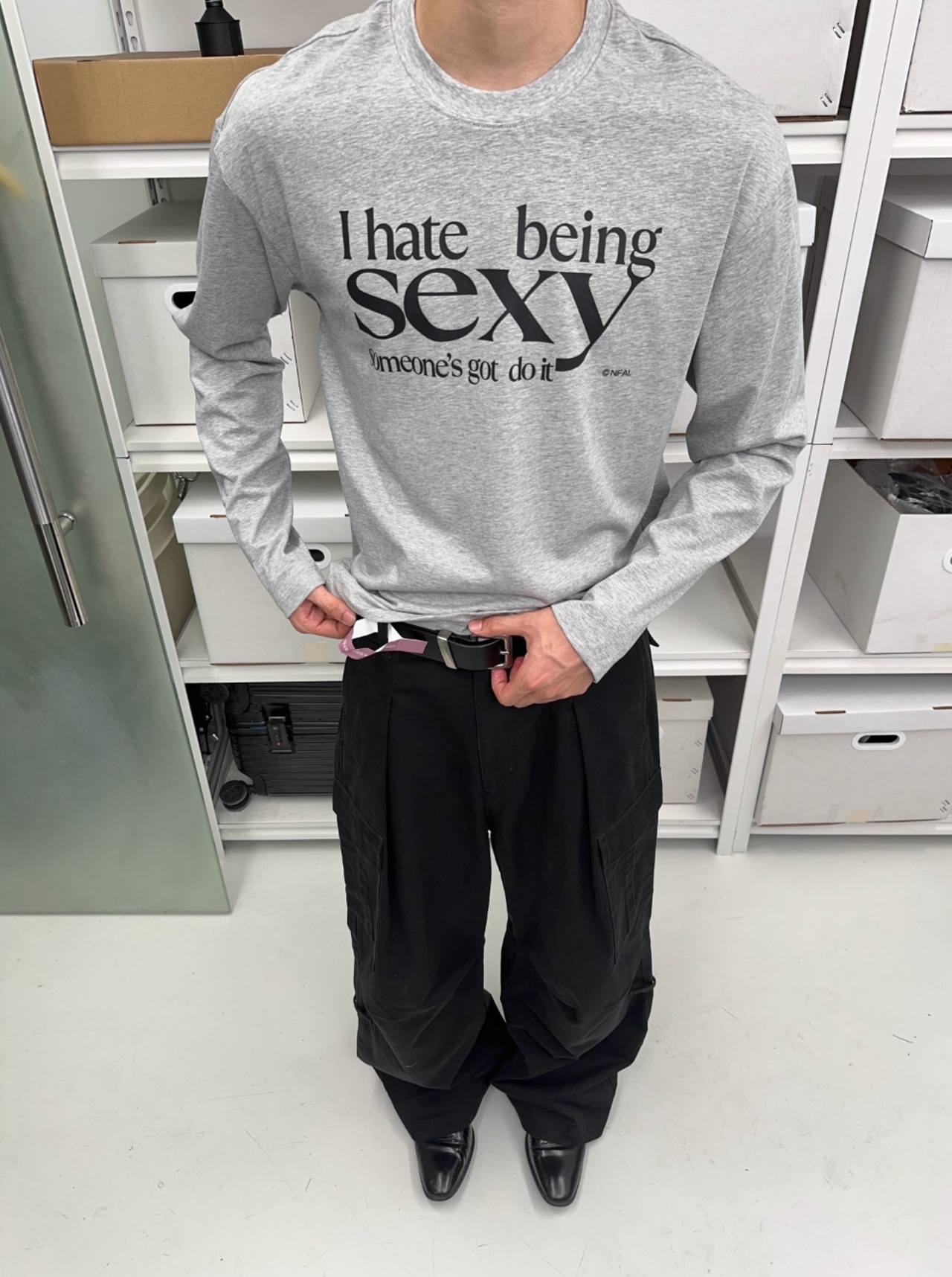 NFAI "Sexy" Print Long Sleeve T-shirt