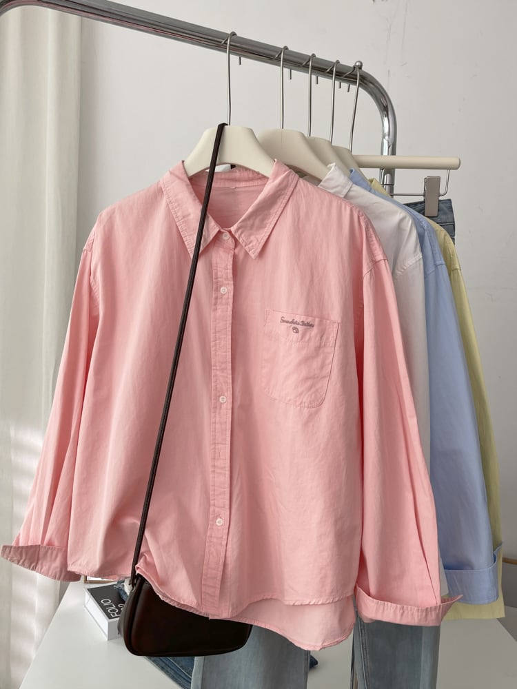 tops】刺繍シャツ M32829 | nanastyle