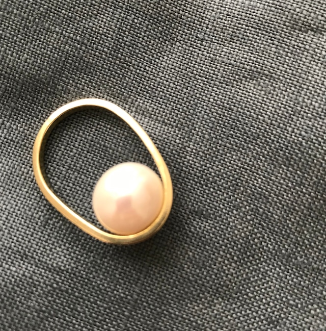 pearl ring 2 （PeR-2）brass9号ほど　S-9.5
