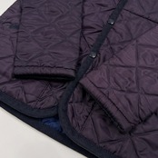 LAVENHAM ラベンハム フード付き キルティング ジャケット 36 /パープル系/イギリス製/英国製