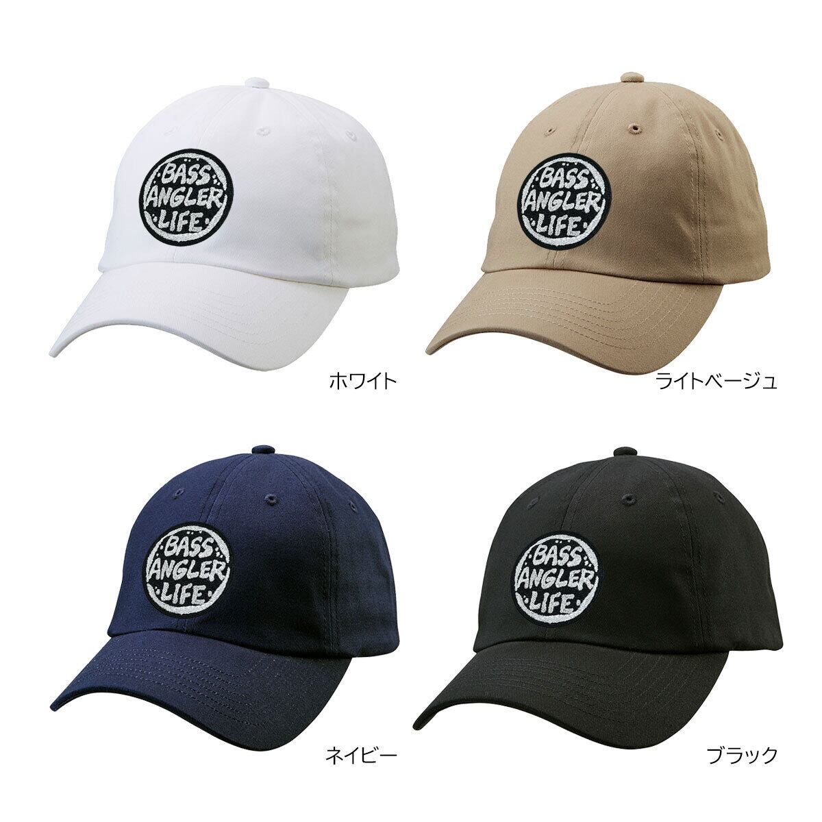 BASS ANGLER LIFE 刺繍キャップ cap-a_ss002 コットン ツイル ロー キャップ 帽子