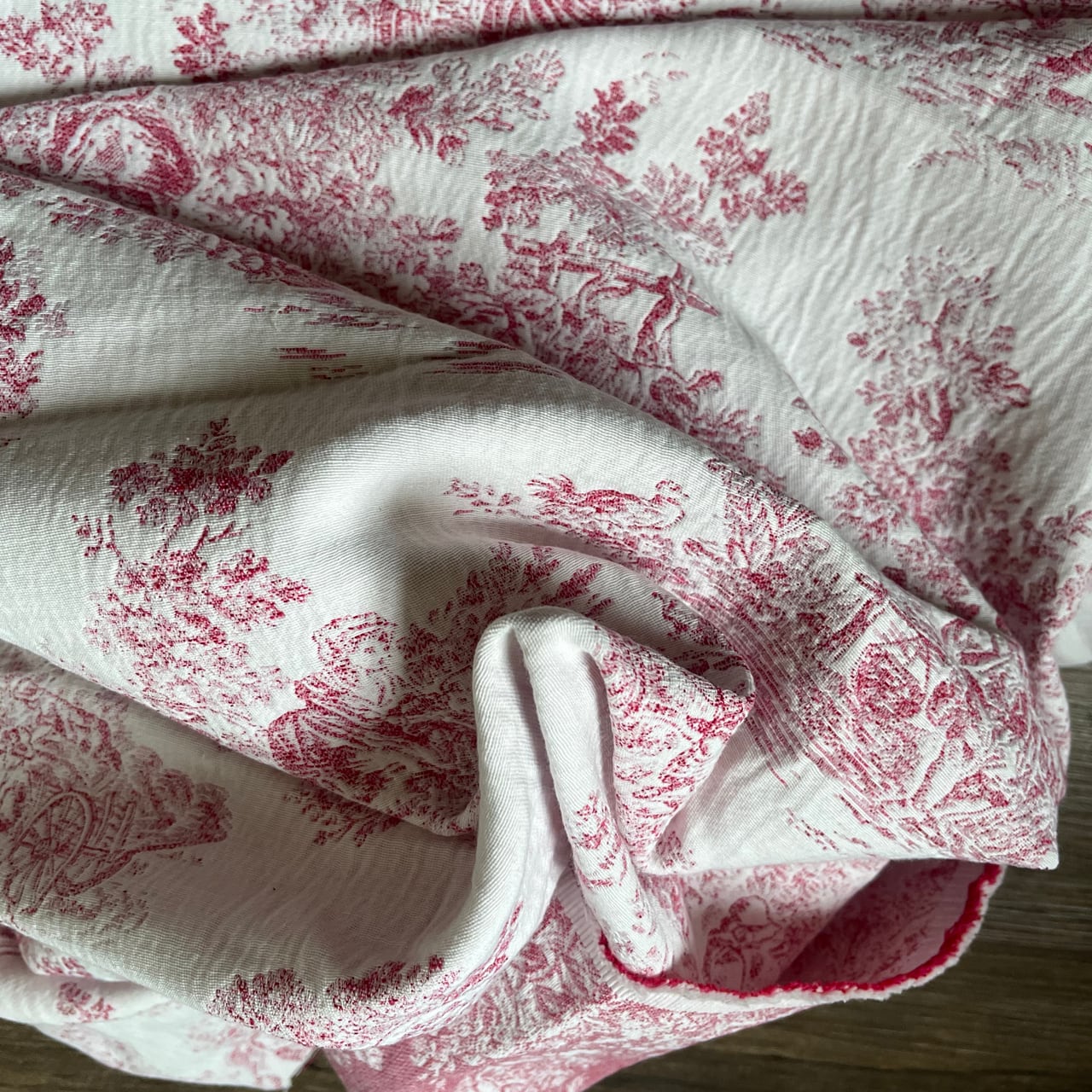 ✴︎再入荷✴︎ Fabric生地 トワルドジュイ（Toile de Jouy)／4.レッド