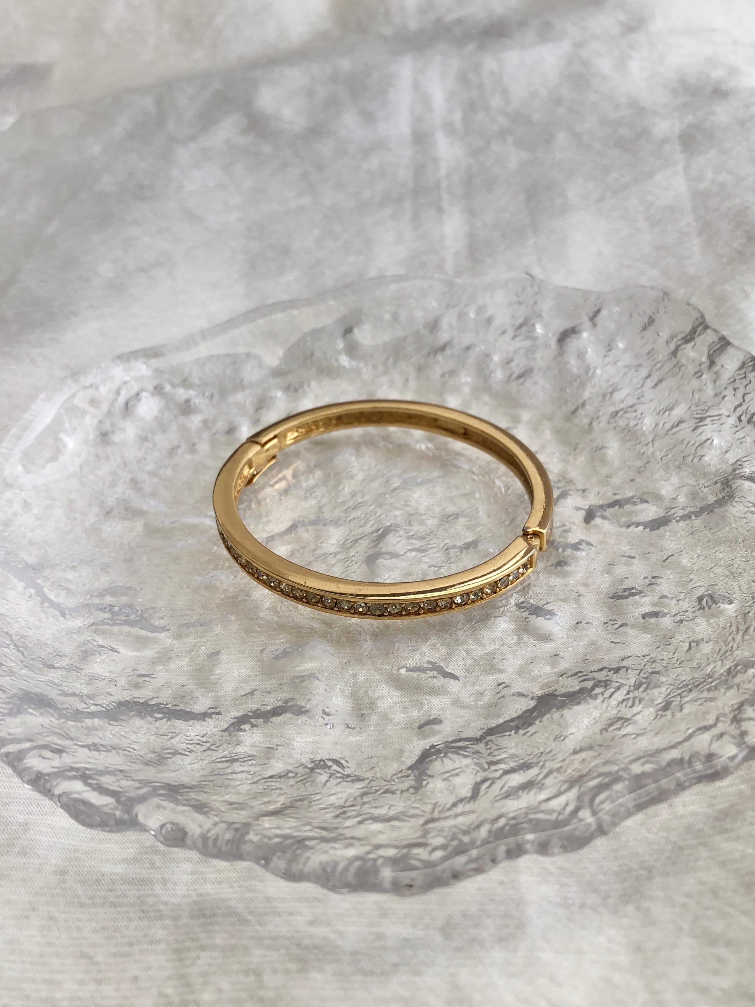 Christian Dior クリスチャン ディオール バングル ゴールド ライン