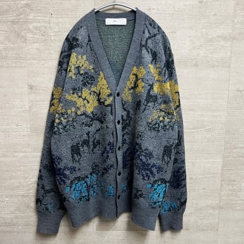 TOGA VIRILIS トーガビリリース 20AW 織り柄 カーディガン 