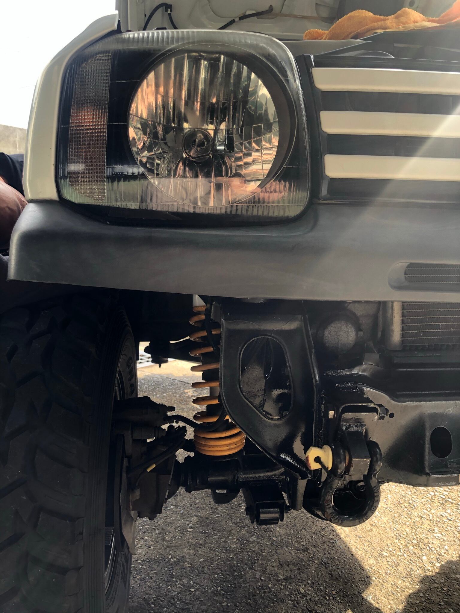 ランクル80 牽引フック ステンレス製ワンオフ