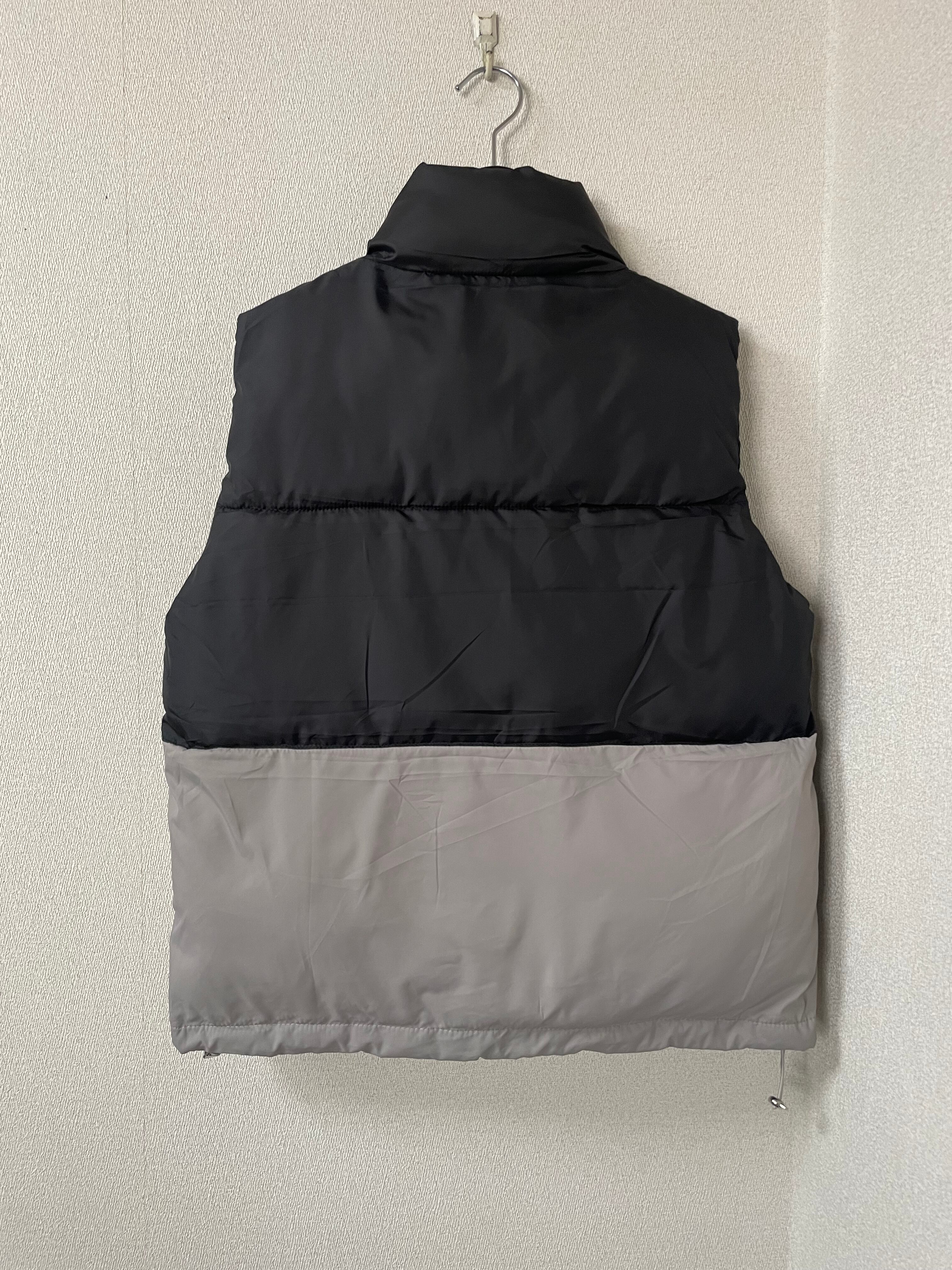 バイカラー中綿ダウンベスト グレー | COLLECT ROOM