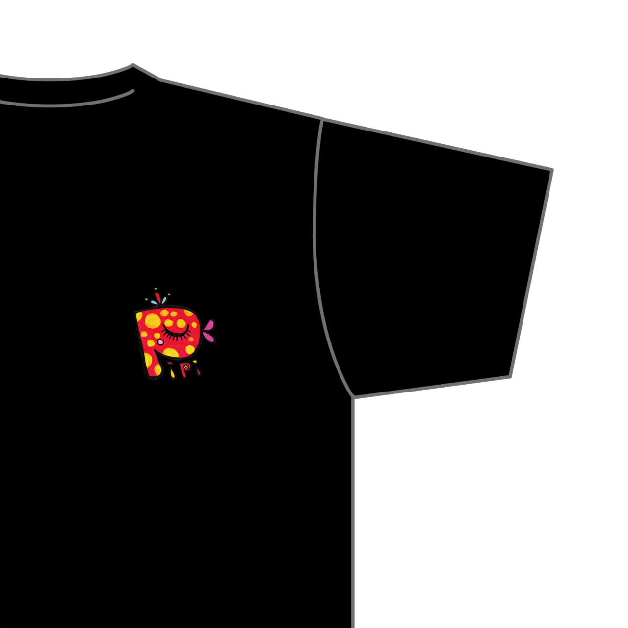 pipi オリジナルTシャツ 【ブラック】スリーデザイン
