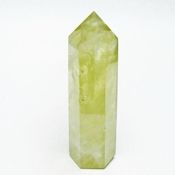 シトリンクォーツ 六角柱 シトリン ポイント 置物 一点物 142-10155