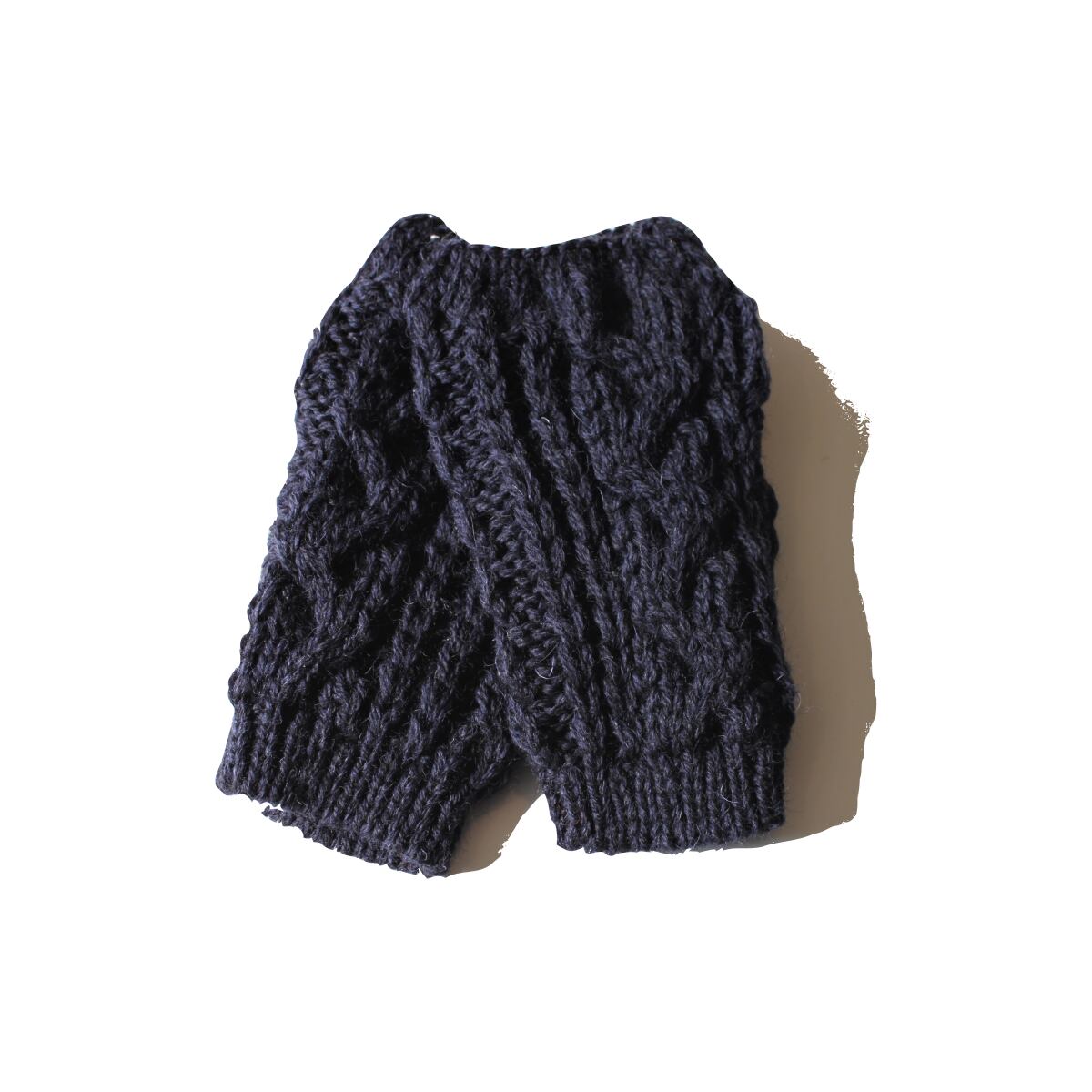 Mittens with Suede-Navy〖Highland2000〗ハイランド ミトン