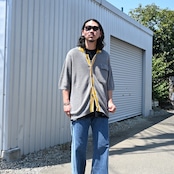 SILENCE(サイレンス) Polo S/S Shirts、デニムスタイル