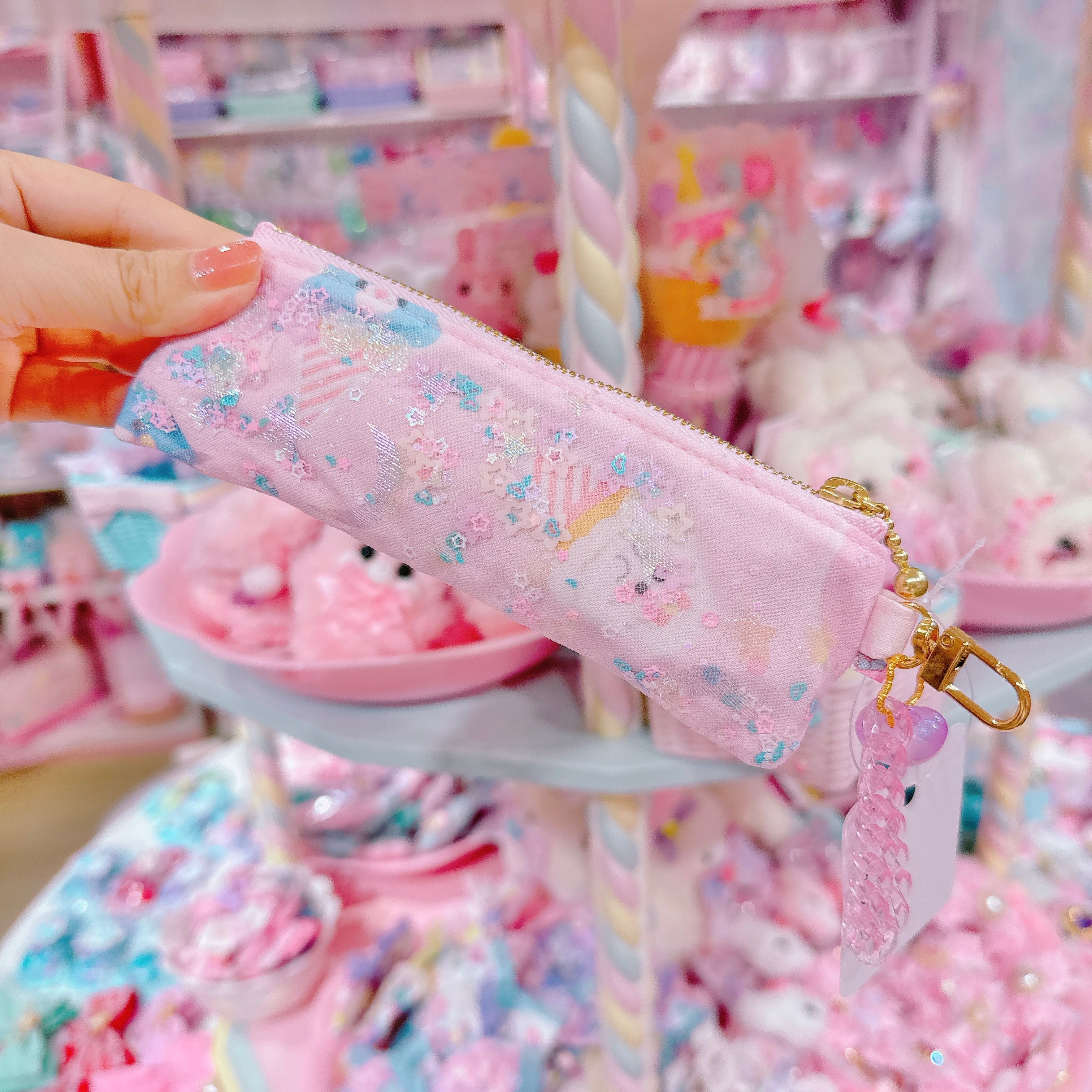 【N9】17-32キーホルダー付きシャカシャカポーチ